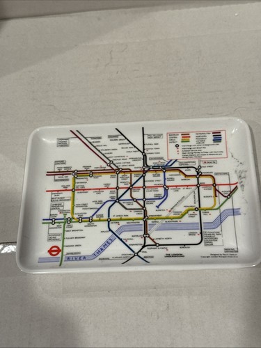 Vintage Souvenir tray From The London Underground Designed By Paul Garbutt 6×4