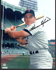 HARMON KILLEBREW MINNESOTA TWINS HOF CLASSIC AUTOGRAPHED 8x10 COLOR PHOTO W/ LOA