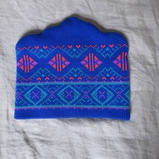 Vintage 80s 90s The Toq Hat Made In USA Multicolor Skiing Beanie