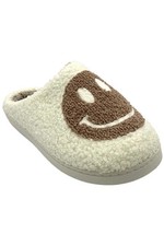 MIA Women's Cozi Slip-On House Slipper Cocoa Smiley Natural