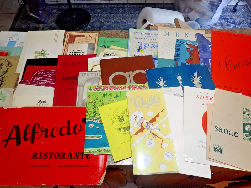 Vintage Retaurant Menu Lot of 40 Aflredo's Bahamas Waldord Cape Cod and more