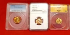 1939 MS67, 1959-D MS65 RED, 1965 SMS MS67 RED