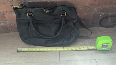 J. Crew Brompton Pebbled Leather Bag Black Shoulder Crossbody large
