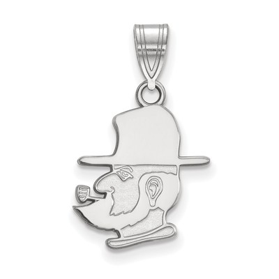 14k Weißgold LogoArt Appalachen State University Bergsteiger Medium Anhänger
