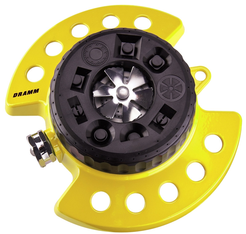 Dramm ColorStorm 9-Pattern Premium Turret Sprinkler With Heavy Duty Metal