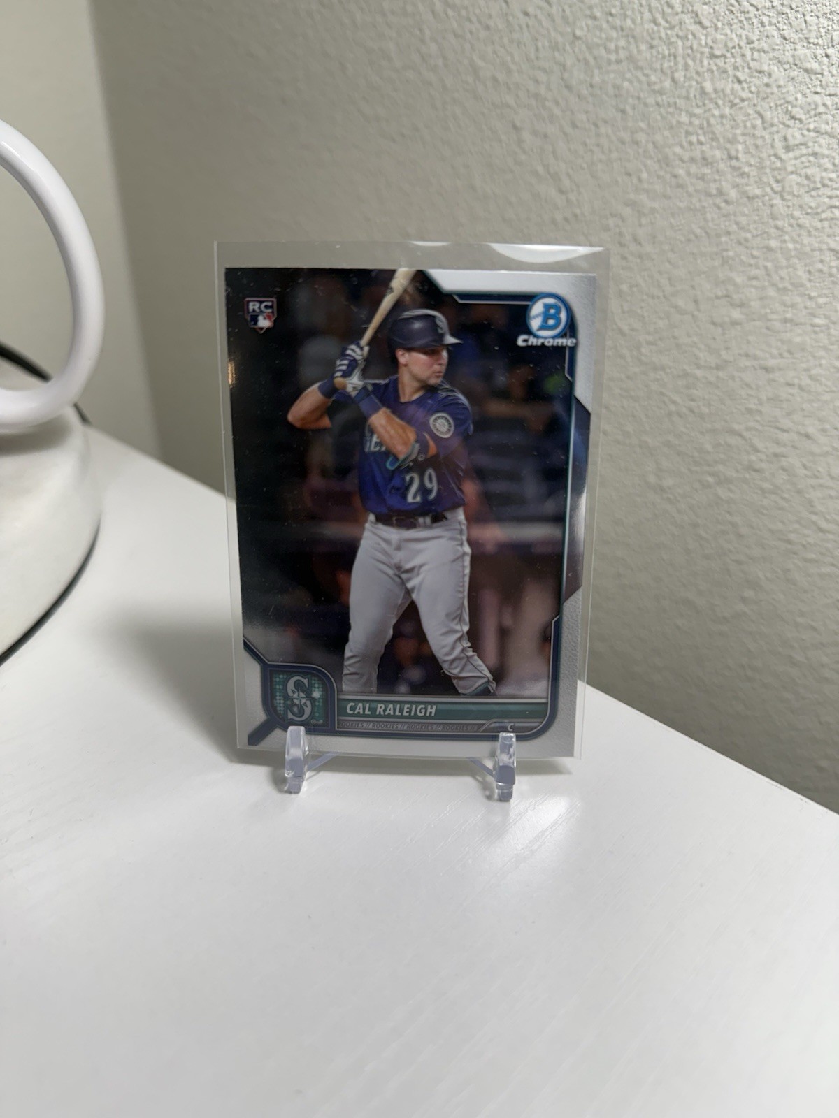 2022 Bowman Chrome Cal Raleigh RC Seattle Mariners #51 Rookie Card 