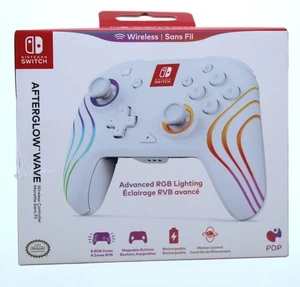 PDP Nintendo Switch Afterglow Wave Wireless Controller Age 8+