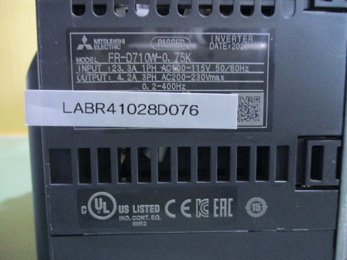 MITSUBISHI FR-D710W-0.75K 100V Inverter | eBay