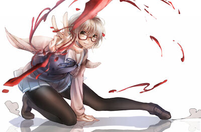 Anime kyoukai no kanata girls kuriyama mirai glasses CCG Gaming Mat Desk