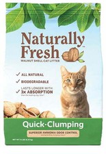 Fresh Quick-Clumping Cat Litter Walnut-Based Unscented 26 lb Bag Cat Litter