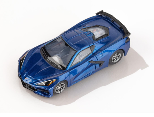 22094 AFX MEGA G PLUS 2022 CORVETTE C8 RIPTIDE BLUE HO SCALE - Picture 2 of 2