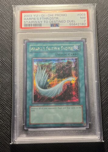 YU-GI-OH - PSA 7 - HARPIE'S FEATHER DUSTER - SDD-003 - SECRET RARE - 2003  PROMO - Picture 1 of 2