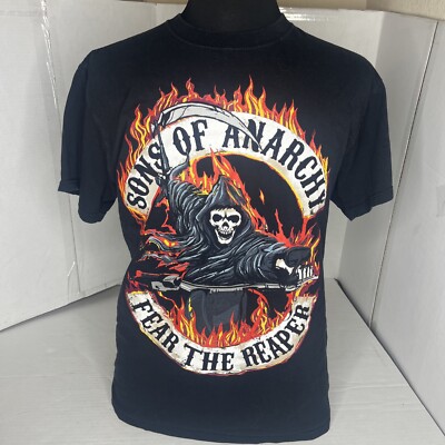 SOA Samcro Sons of Anarchy Shirt Adult Large Fear the Reaper Black Graphic