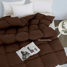 Amazing Down Alternative Comforter  Bedding Sets Chocolate Solid Select Item