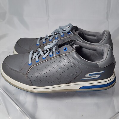 GO-GOLF Skechers Men 10 Grey Spikeless Synthetic Golf Shoes