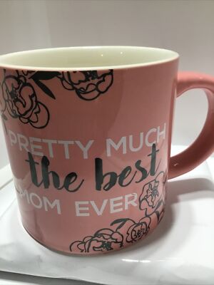 PRETTY MUCH THE BEST MOM EVER COFFEE MUG. TEA CUP MUG. Art Deco Print  Mug. B203