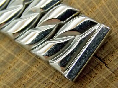 Vintage NOS Unused Acme Stainless Steel Expansion Watch Band 16mm Bracelet