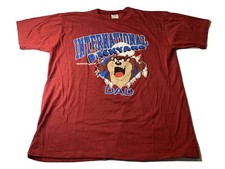 Vintage 1992 Tasmanian Devil Taz T Shirt Men's Large Looney Tunes 50/50