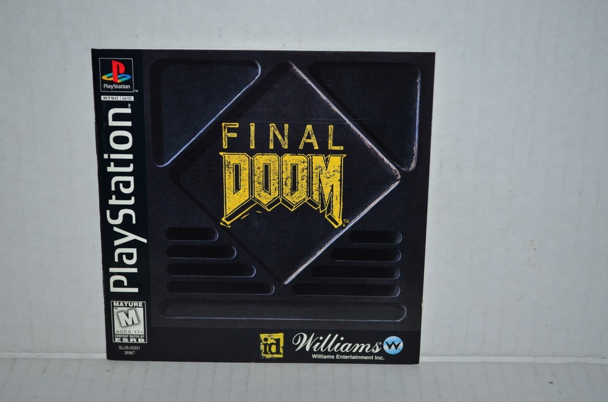 RARE - FINAL DOOM Black Label COMPLET BOÎTE NOTICE SONY PS1 PAL EURO FR