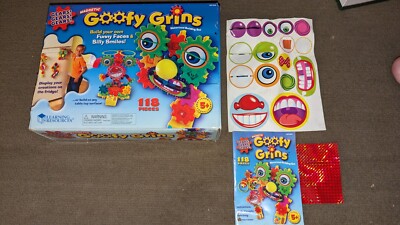 2009 Learning Resources 118 Piece Magnetic Motorized Stem Gear Building Toys