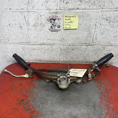 Montgomery Wards Scrambler Benelli 125CC Handlebars Triple Tree Controls