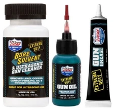 LUCAS Extreme Duty 4oz Bore Solvent Cleaner, Gun Oil Needle Oiler, Grease Tube