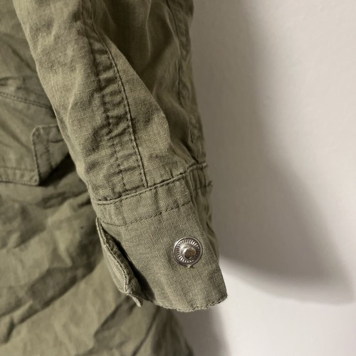 Levi's Jacket Womens XS Green Khaki Full Zip Hooded Parka - Picture 11 of 15