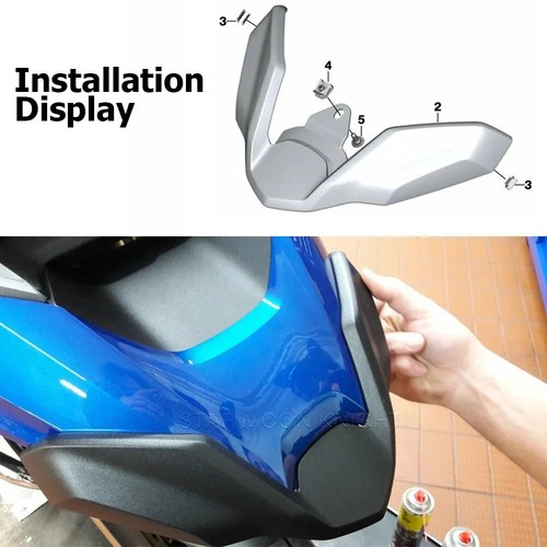 Front Nose Fairing Beak Extender Cowl Cover For BMW R1250GS R1200GS 2017- - Picture 5 of 12