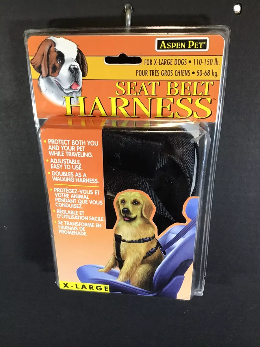 Large dog clearance seat belt harness