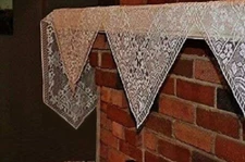 Heritage Lace Chantilly Mantle Scarf Ecru Piano Sofa Buffet Free Shipping