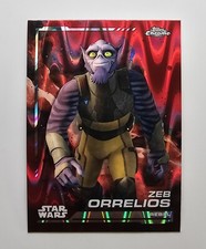2024 Topps Chrome Star Wars 126 Zeb Orrelios Raywave Refractor NM