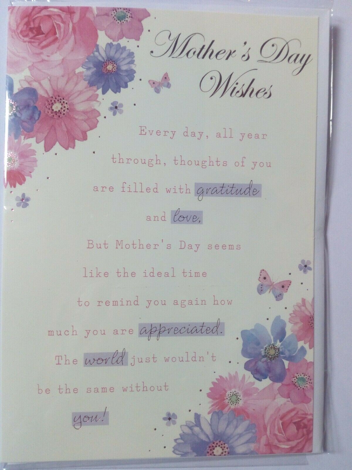 Beautiful Flowers Mother's Mothers Day Card With Love To A Special Mum
