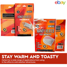 Hot Hands Foot/Hand/Body Warmers HotHands Packs Pocket Heat Feet Gloves 10HRS UK