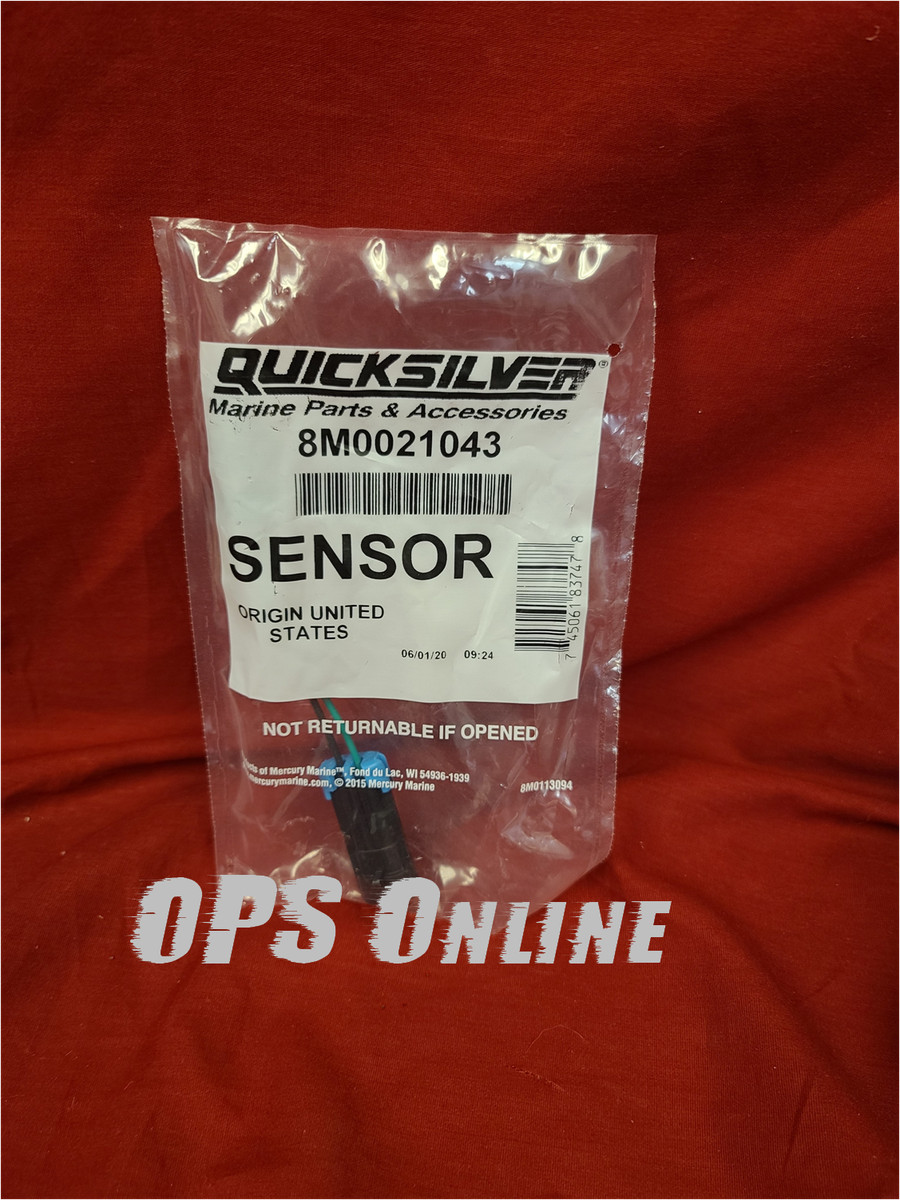 New/ OEM Mercury Water Separating Fuel Filter & Sensor 8M0157616  