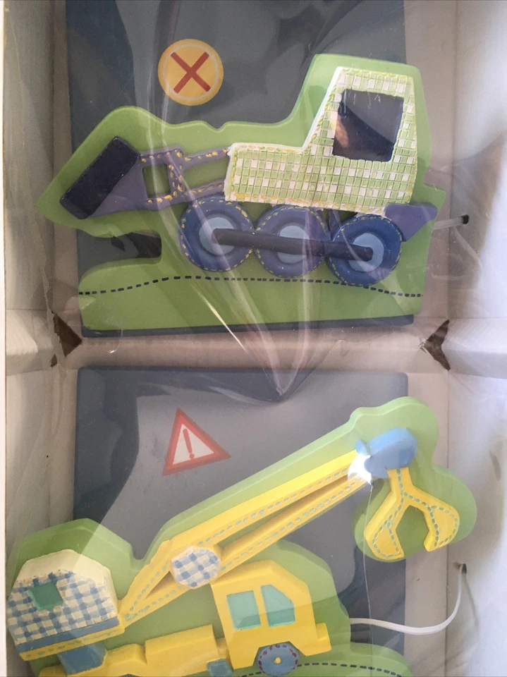 Clips de edredón Kids Line Construction Zone nuevos en caja difícil de encontrar Foto 2 de 4