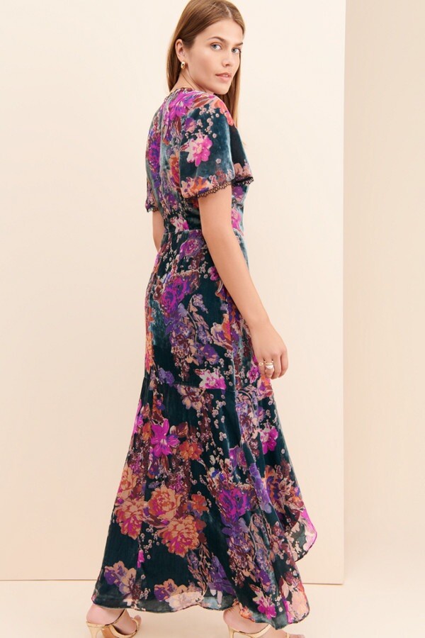 Bhldn Harlyn Guest Of Honor Velvet Dress Size XSP $188