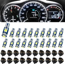74 Led Bulb Dash Lights Super Bright, T5 37 74 LED Bulb with Twist Lock Socket P