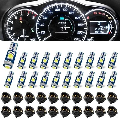 74 Led Bulb Dash Lights Super Bright, T5 37 74 LED Bulb with Twist Lock Socket P