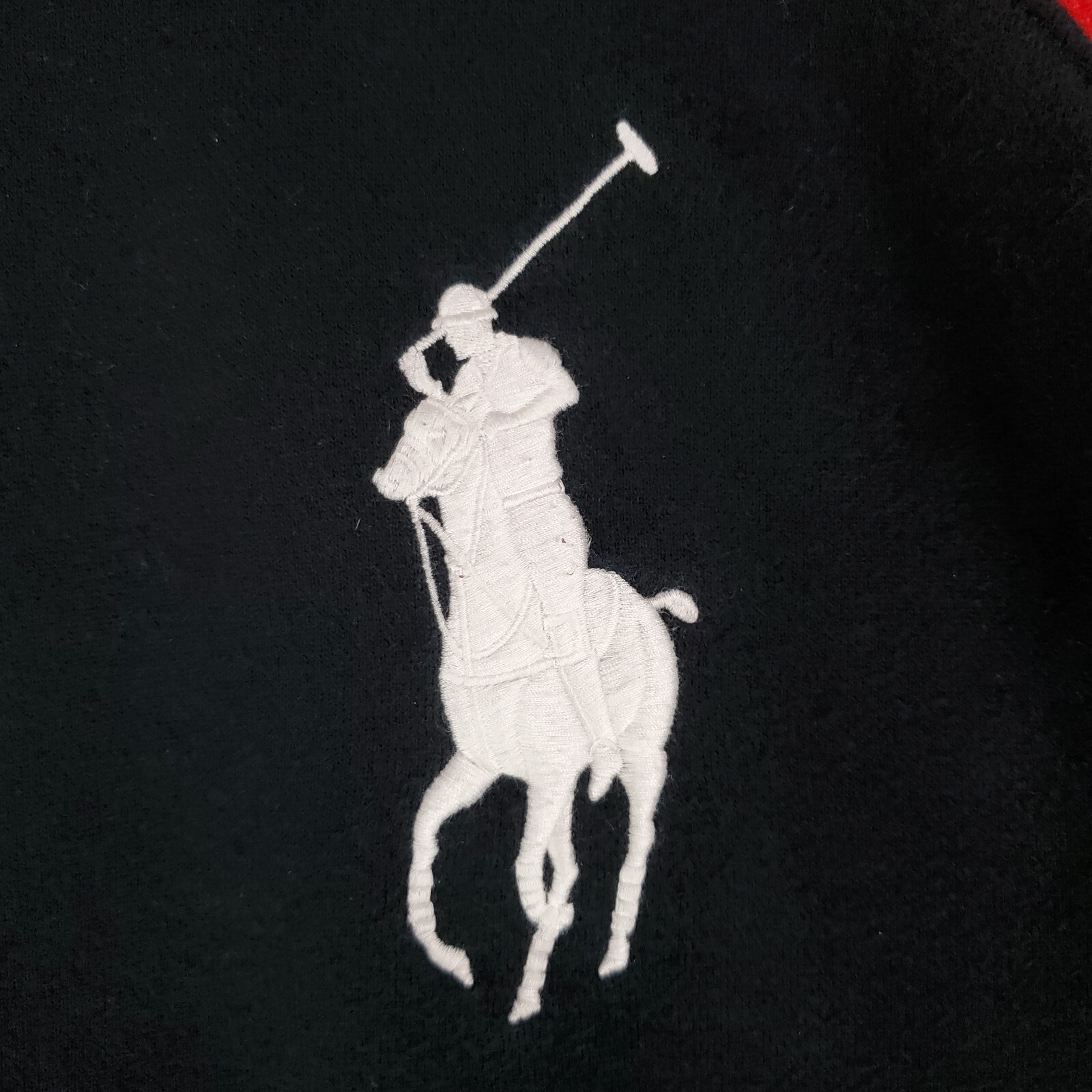 POLO VINTAGE RALPH LAUREN Big Pony 1 4 Zip Pullover Felpa Taglia Media Uomo Golf