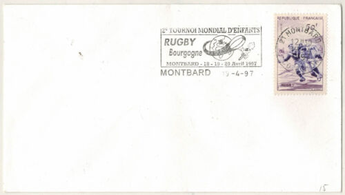 1997.Fdc-Envelope 1* Day**Rubgy Burgundy-Montbard(21)**STAMP(50f) YV.1074 - Picture 1 of 1