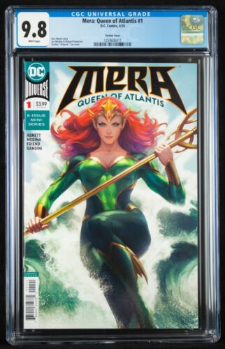 Mera: Queen Of Atlantis #1 (2018) CGC 9.8 Stanley "Artgerm" Lau Variant Cover - Afbeelding 1 van 3