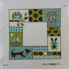 Birth Announcement 13ct Needlepoint hand painted Canvas 3573 Alice Peterson