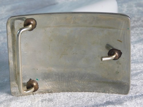 Vintage 1970's Masonic Shriner R&B Colorado German Silver Western Buckle - Picture 6 of 7