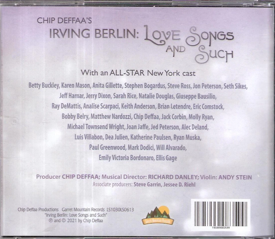 Chip Deffaa's Irving Berlin: Love Songs and Such, with an all-star New York cast - Image 2 of 4
