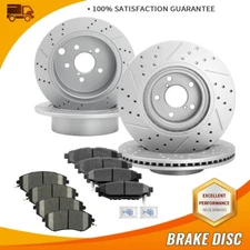 Front Rear Brake Rotors + Ceramic Brake Pads for Subaru XV Crosstrek Forester
