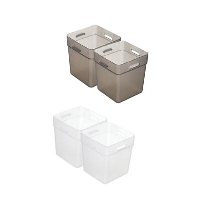 2x Multifunktionale Kühlschrank Aufbewahrungsboxen für Kleinteile Kühlschrankschränke