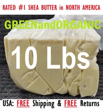 10 Lbs African Shea Butter 100% Pure Raw Organic Unrefined Bulk Wholesale 4.53kg