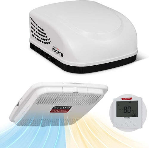 FOGATTI Heat&Cool RV Rooftop Air Conditioner 15,000 BTU Camper Non-Ducted RV AC