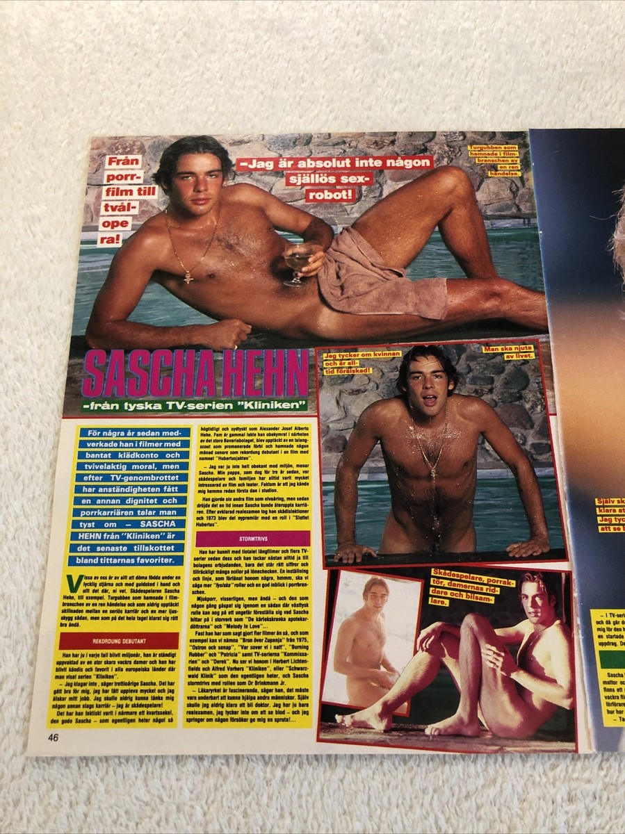 SASCHA HEHN ACTOR 1986 Clipping Poster Swedish magazine Okej Vintage Rare 1980s eBay