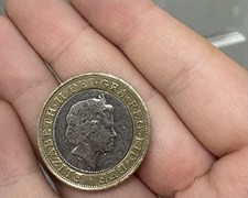 Two Pound Coin UK Rare Minting Error 2006 Brunel